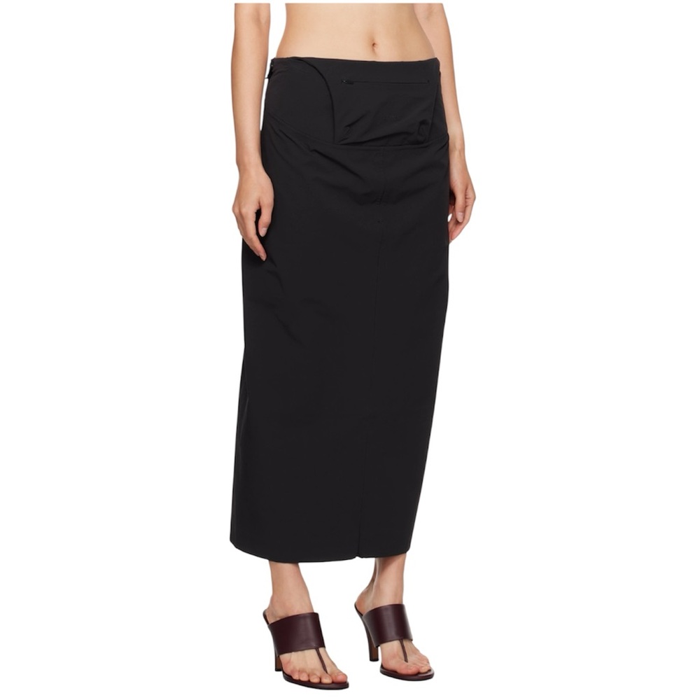 Johanna Parv Black Tech Velocity Skirt Sz M